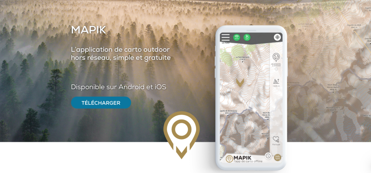 MAPIK : La nouvelle application de cartographie gratuite pour vos activités outdoor