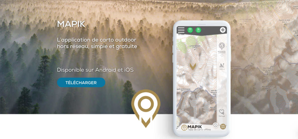 MAPIK: The new free mapping application for your outdoor activities