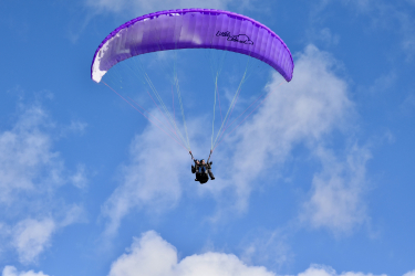 Paragliding flight